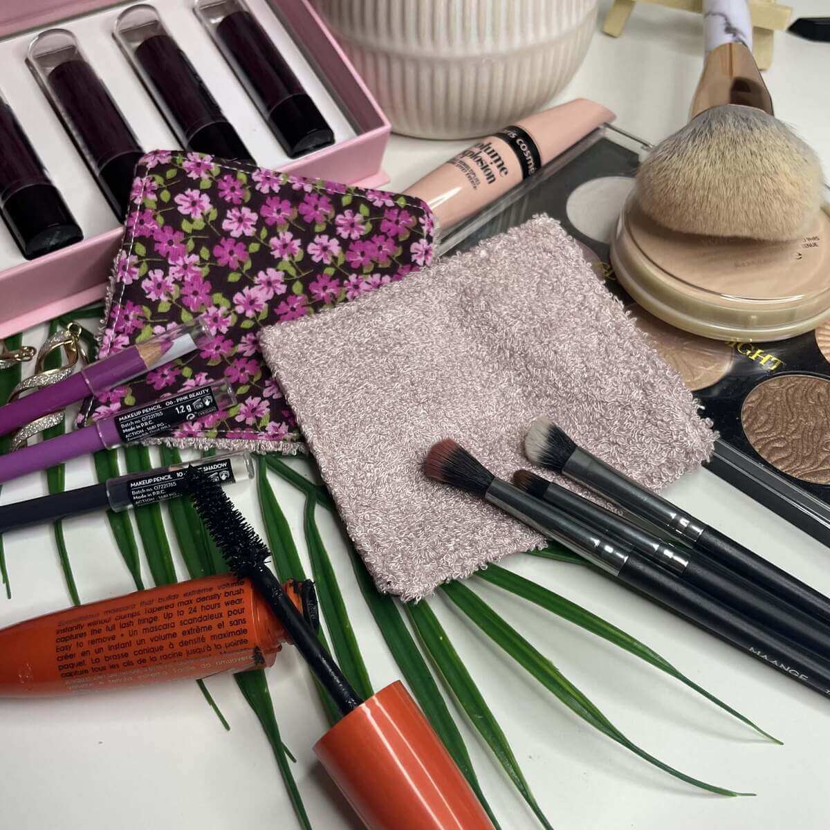 Lingettes démaquillantes lavables en coton upcyclé